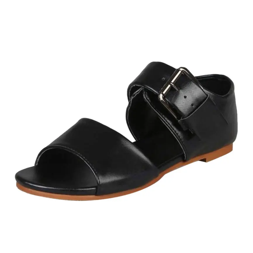 Женская обувь летние женские сандалии модные с пряжкой на ремешке женская