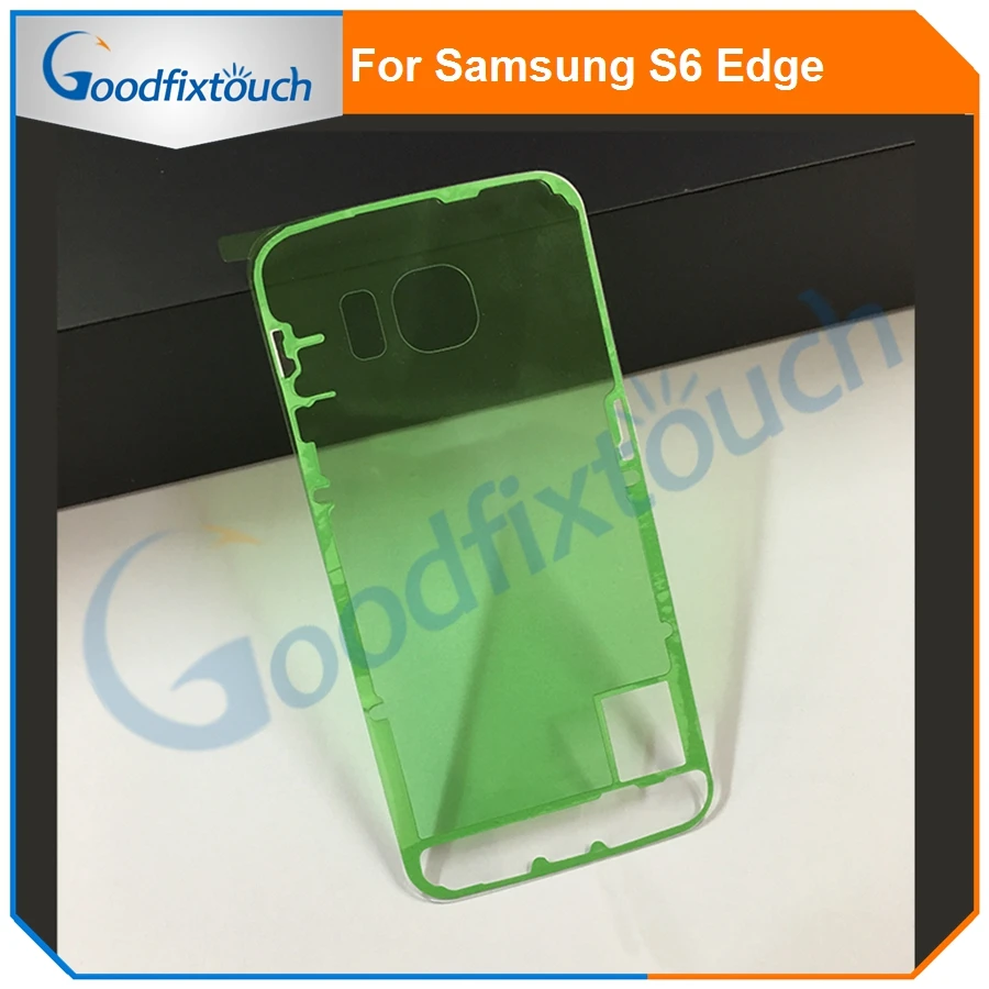 Чехол-накладка для Samsung Galaxy S6 / Plus Edge прозрачное стекло задняя крышка батарейного