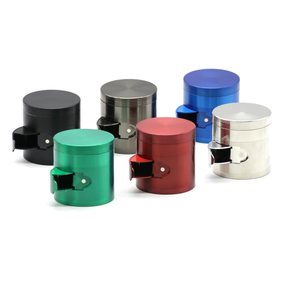 1 шт. 2.5 дюймов из металла Травы травяной Шлифовальные станки 4 слоя 6 цветов с