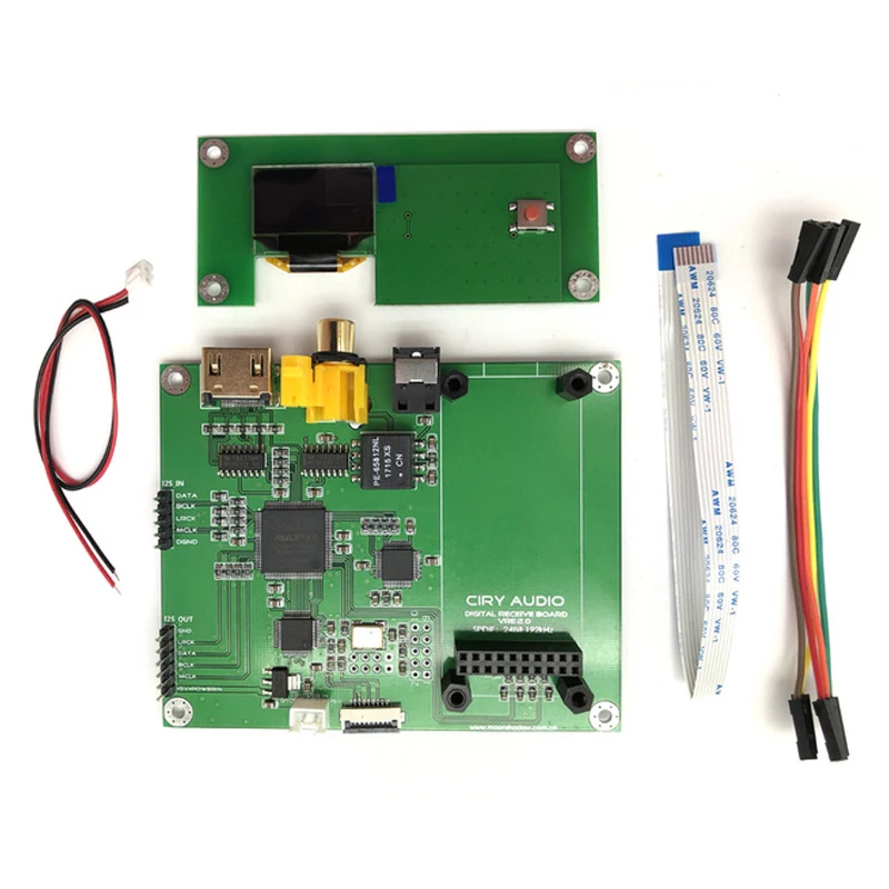 Amanero цифровой XMOS интерфейс аудио декодер DAC частота дискретизации дисплей AK4118 SPDIF ies плата переключателя с OLED T0138