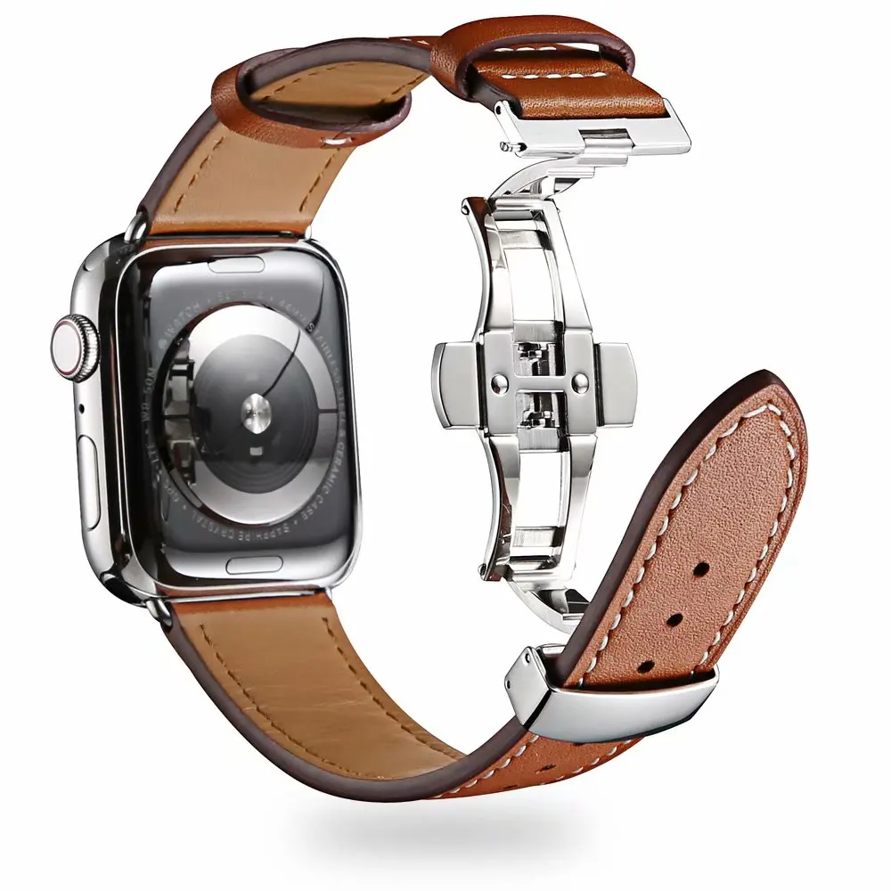 Кожаный ремешок для часов iWatch Apple Watch 4/3/2/1 38 мм 40 42 44 браслет на запястье 5 | Наручные