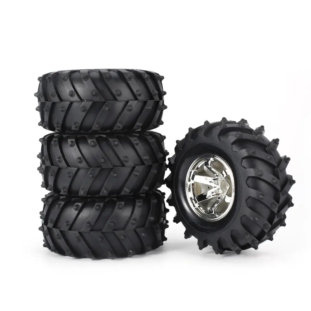 SURPASS HOBBY 4 шт. 3002 обода Шин Резиновые шины 125 мм пластик для RC 1/10 автомобиля BigfootMonster