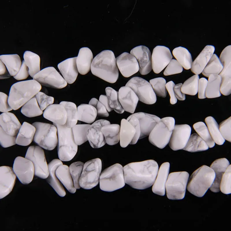 

White Howlite Chip Loose Beads Strand 32 Inch Jewelry Making E018