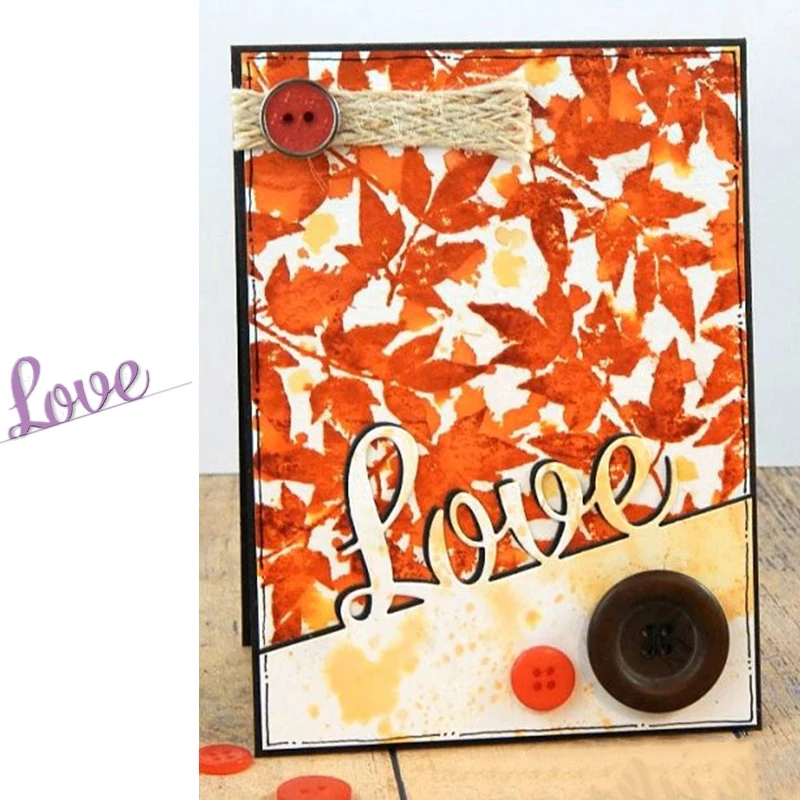 

Words Love Metal Cutting Dies for Scrapbooking Paper Craft Embossing Die Card Making Stencils New 2019 Valentine