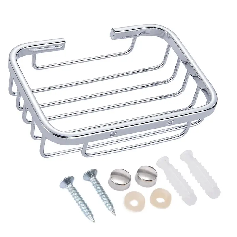 SRJ квадратная полка для мыльницы из нержавеющей стали держатель мыла ванной