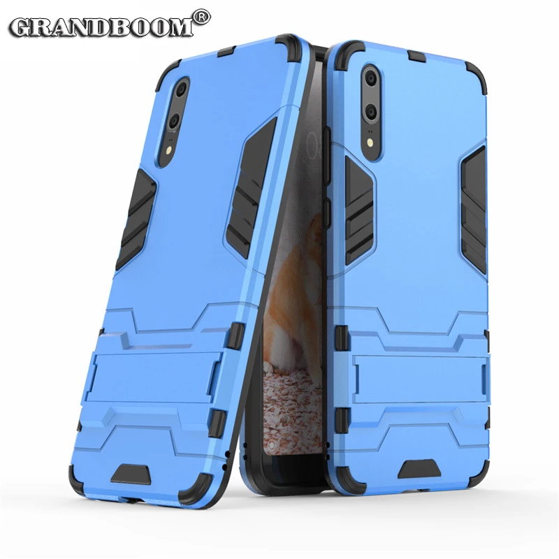 10 шт Бронированный ТПУ + ПК чехол для Huawei P30 P20 Pro Lite Mate 20X10 Nova 5 5i Y9 Y7 2019 ударопрочный 2