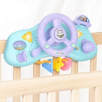 kids steering wheel with lights horn music and sound educational toy turn and learn driver pretend games for crib attachments