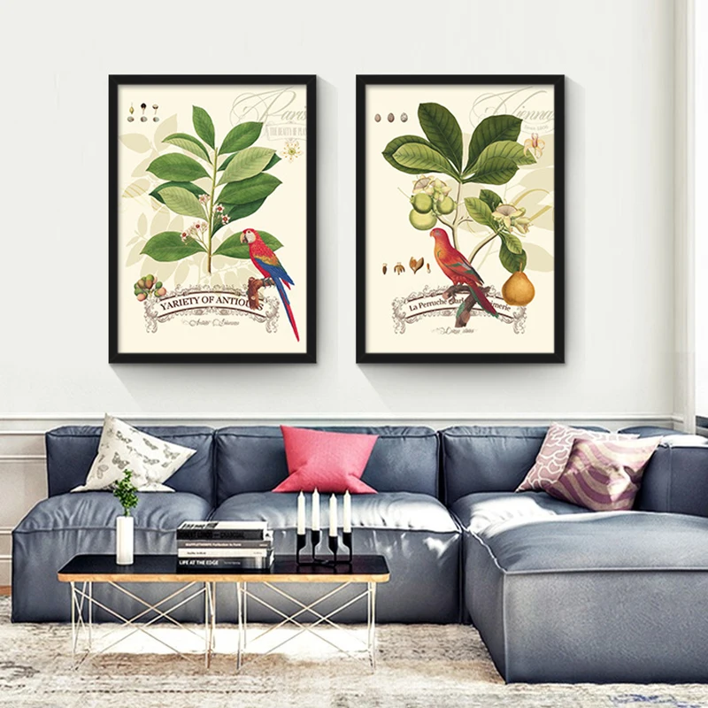 HAOCHU декоративные парусиновые картины для гостиной в американском стиле