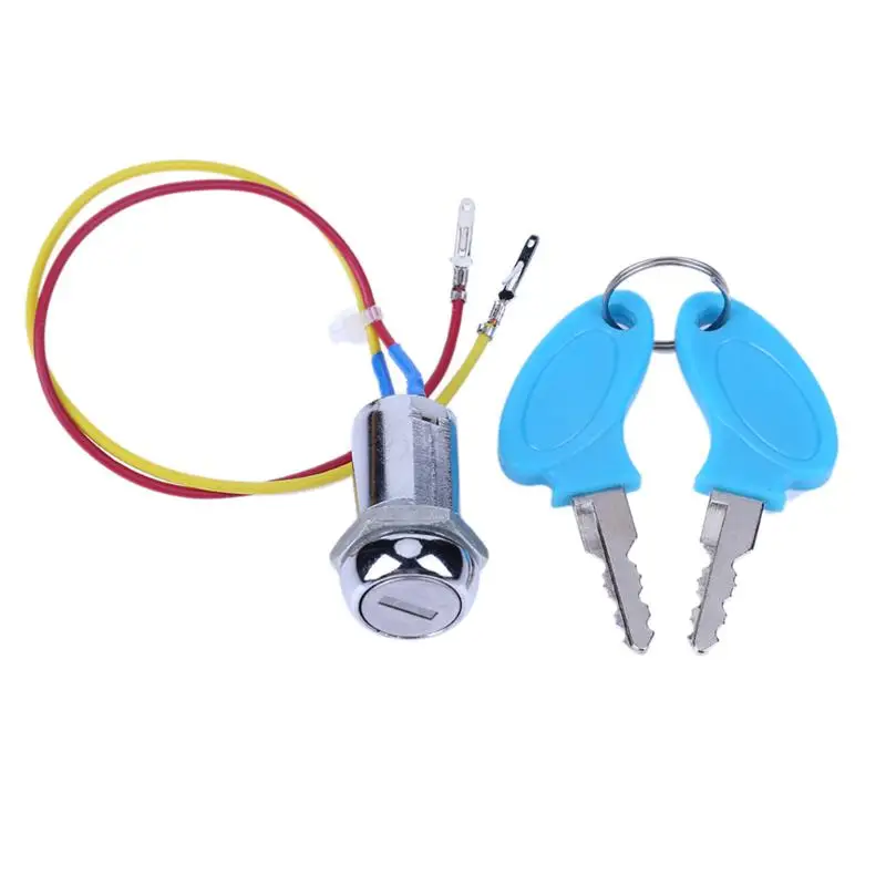 Новый 2 провода педаль ATV Электрический складной велосипед мопед Go kart ключ