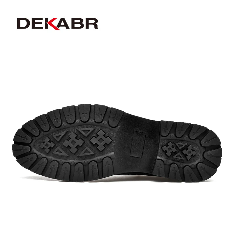 DEKABR 2022 Brand Men Casual Shoes Split Leather Breathable Men's Slip On Flats Work For Handmade High Top | Обувь