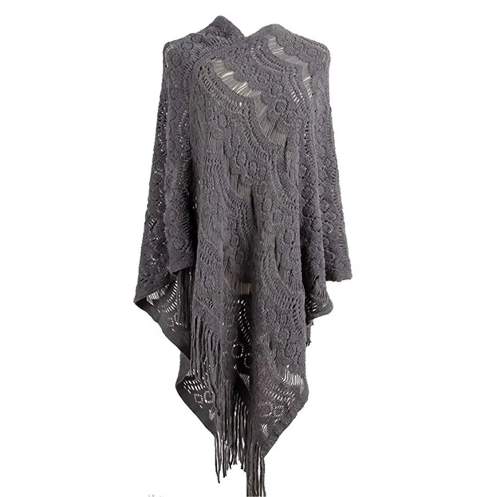 Женская Pull Femme Hiver Dames новые женские v образный вырез однотонная Ленточки плащ