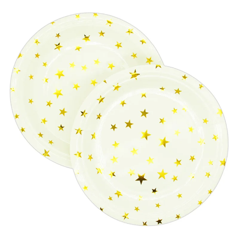 Gold Star 10pcs 6 шт./лот, коробки для попкорна из золотистой фольги для свадебной вечеринки, украшения для детского душа, подарки на Рождество, день рождения, вечеринку - Цвет: Gold Star 10pcs
