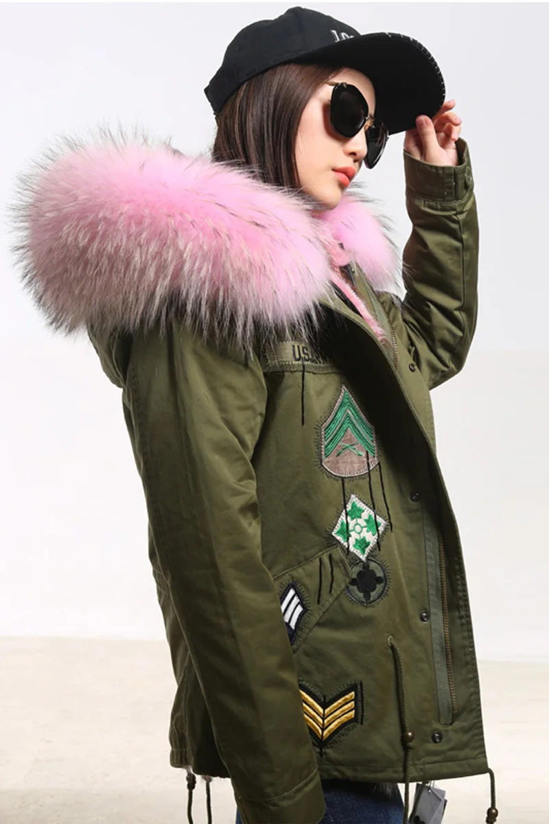 Парка женская зимняя на лисьем меху с капюшоном|raccoon fur hood|brand parka womanparka women |