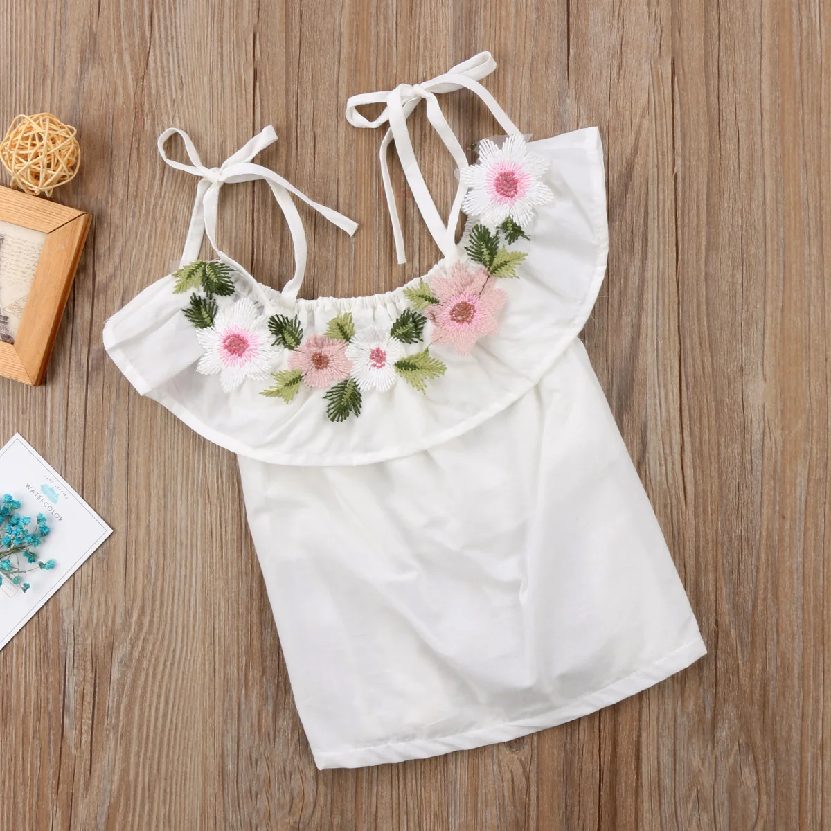 2018 Brand New Toddler Infant Newborn Child Kids Baby Girl Sleeveless Flower Tutu Princess Dress Off Shoulder Party Dresses 0-4T | Детская