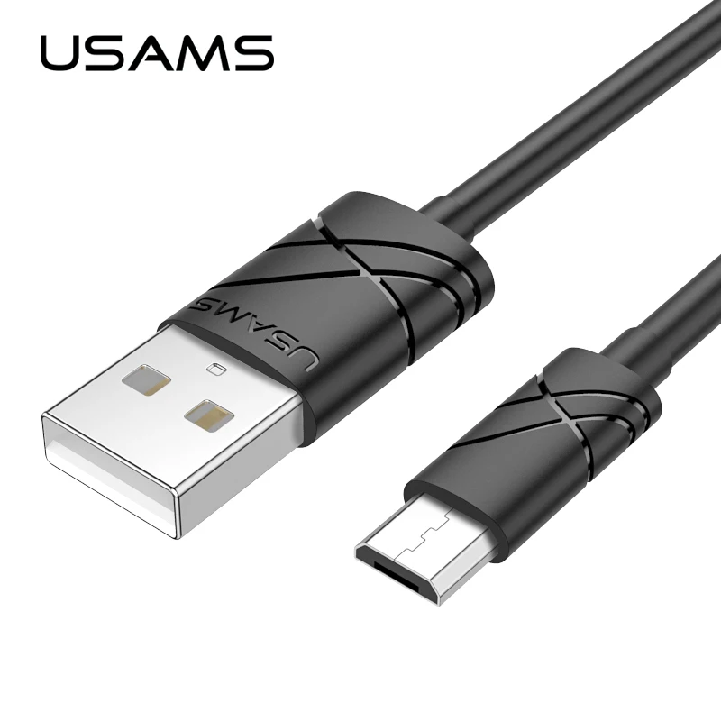 USAMS Кабель Micro Usb 1 м 2А Быстрая Зарядка Мобильного Телефона Android кабель USB Зарядное