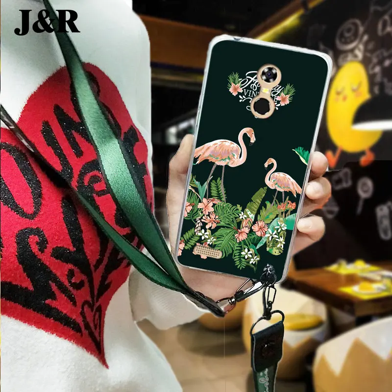 For Oukitel C8 Case Silicon Soft TPU Back Cover Capa 5.5 inch Painting Protective Phone Cases Funda With Lanyard |