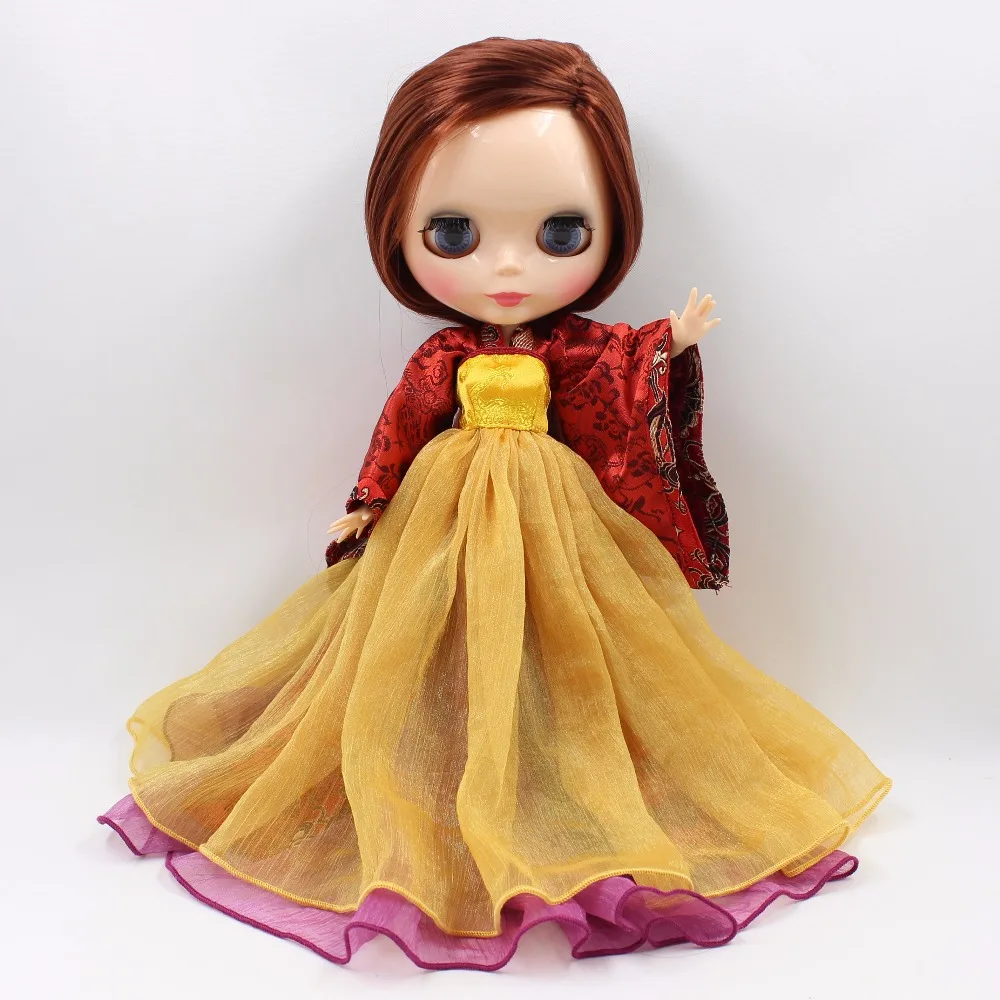 Icy blyth joint body bjd 1/6 китайская королева императрица Корона Золотой наряд
