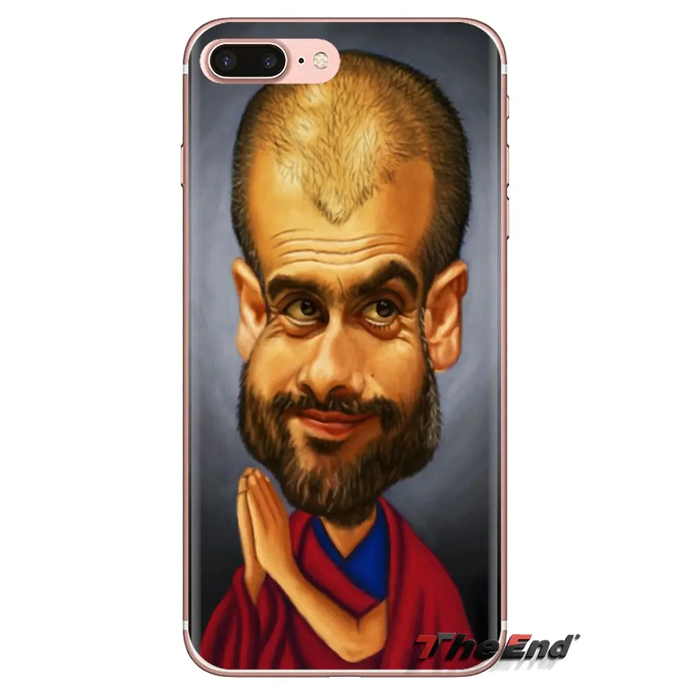 Прозрачный чехол из ТПУ для Samsung Galaxy S3 S4 S5 Mini S6 S7 Edge S8 S9 S10 Plus Note 3 4 5 8 9 World Soccer Coach Pep
