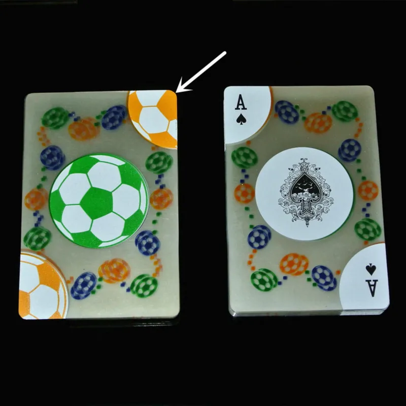 

1pcs Waterproof Transparent Crystal Plastic Foil Cards Poker Ware Resistant PVC Cards