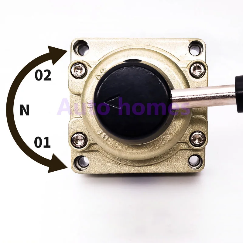 Пневматический 4-ходовой 3-позиционный ручной ротарыключатель клапан управления
