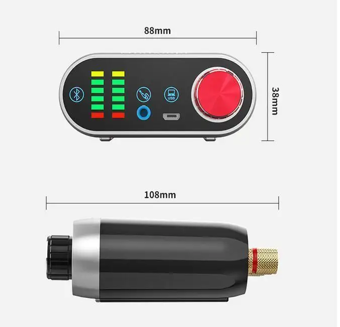 Bluetooth 5 0 HiFi усилитель мощности класса D аудио Tpa3116 цифровой Amp USB звуковая карта AUX 50