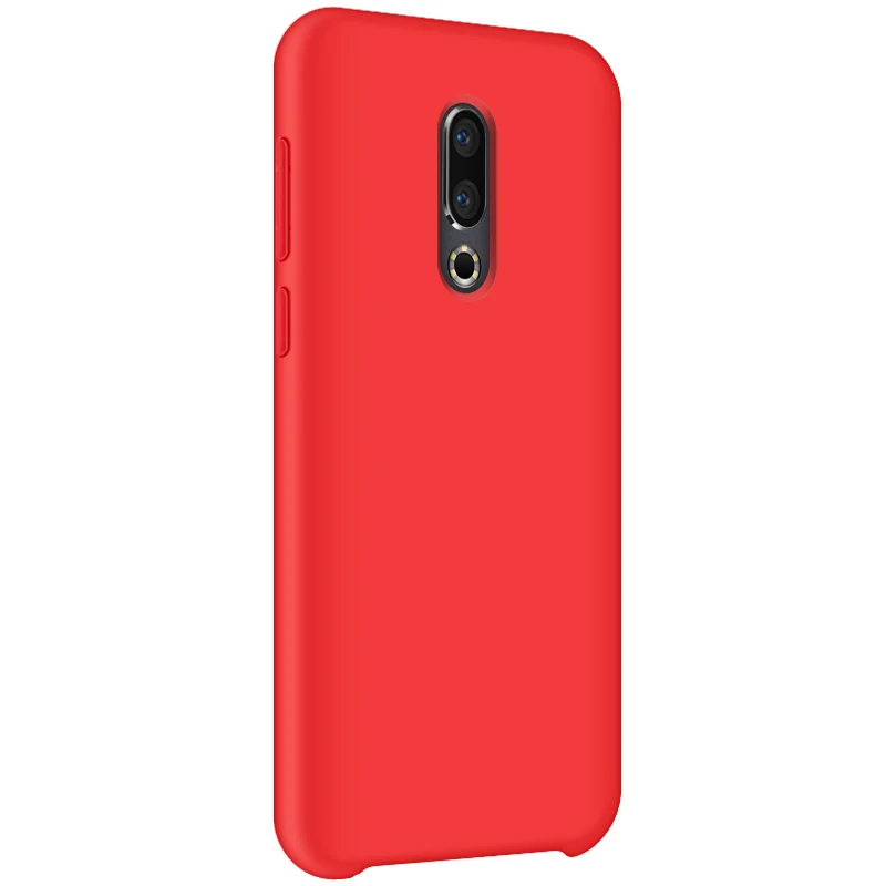 Meizu 16X чехол, роскошный жидкий силиконовый защитный чехол, 6,0 дюймов, супер удобный чехол для телефона meizu 16 16 - Цвет: Red