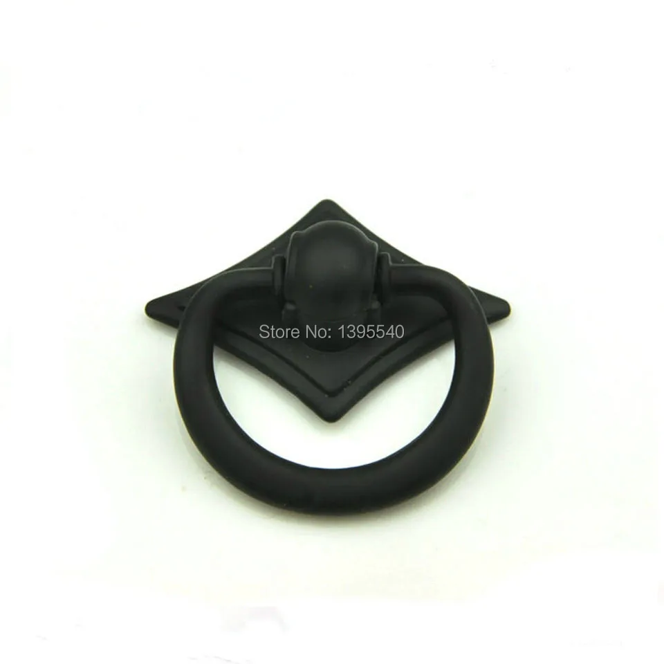 Новые черные ручки для шкафов в средиземноморском стиле мебельная фурнитура из