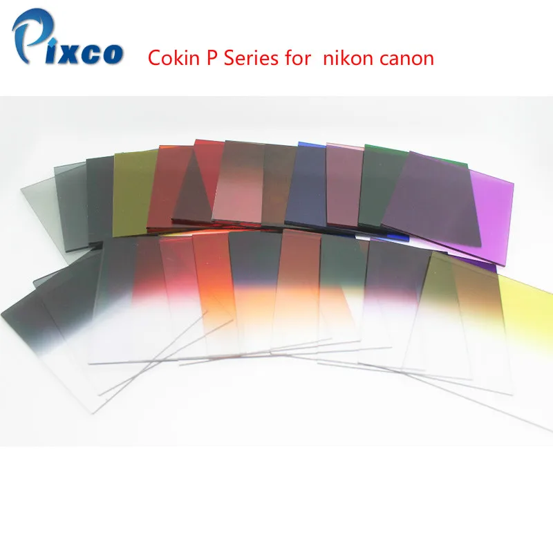 Градиентный цветной квадратный фильтр серии Cokin P для nikon canon D5200 D5300 D5500 52 мм 55 58 62 |