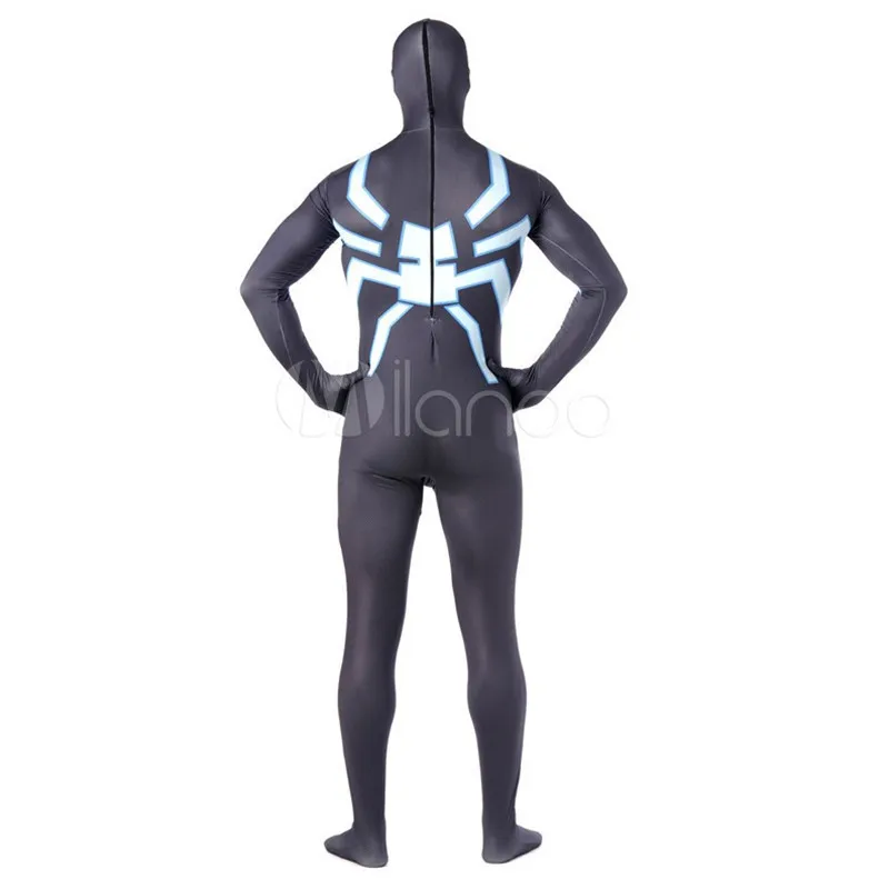 Высокое качество лайкра спандекс Zentai Для мужчин Хэллоуин Человек-паук костюмы для взрослых костюм Косплэй мужской костюм супергероя Zentai боди