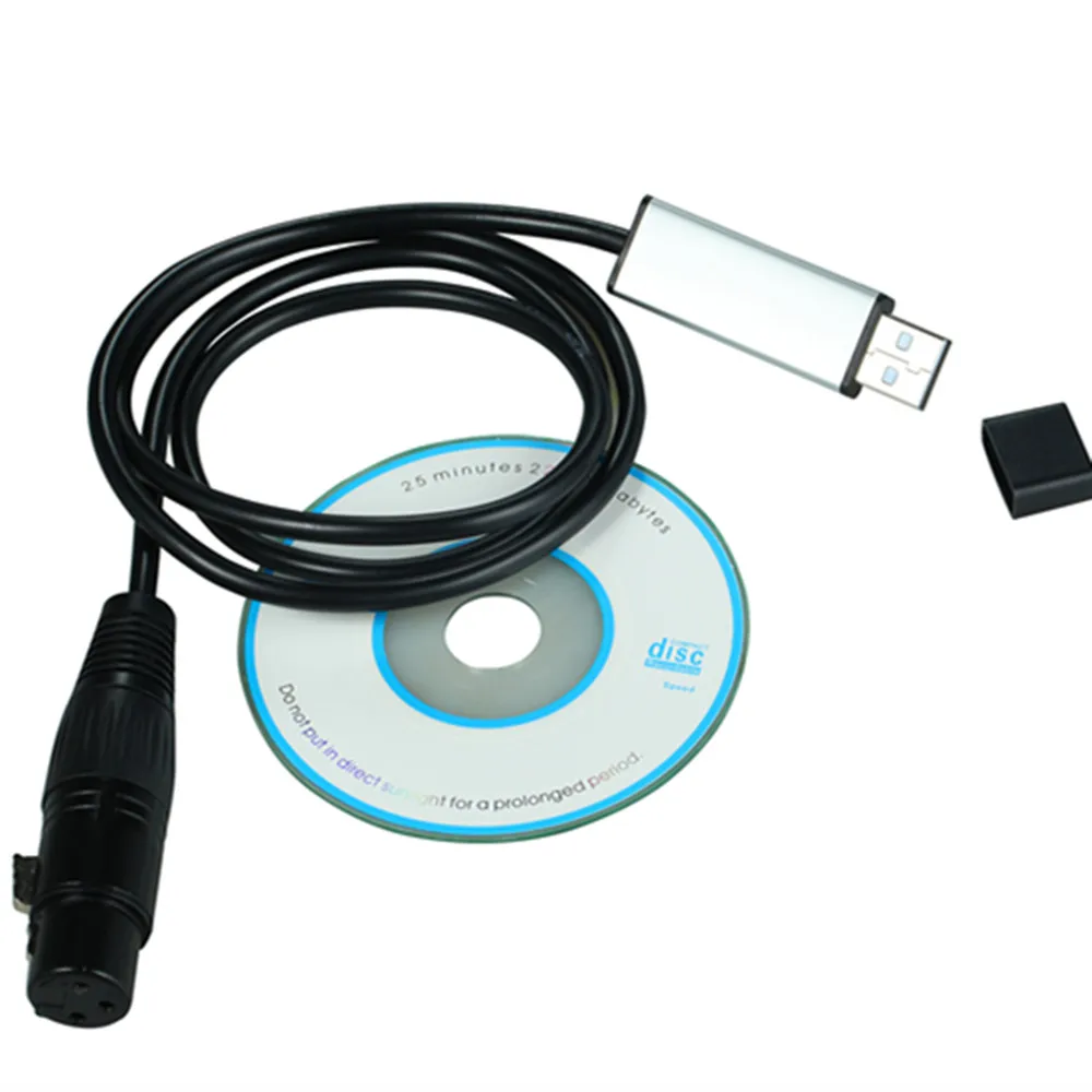 USB Кабель адаптер YIYANG для интерфейса DMX длина 110 см контроллер DMX512 сцсветильник