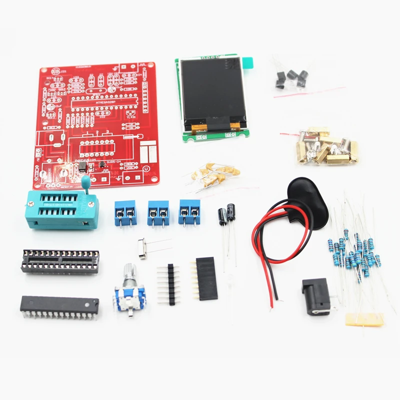 2016 DIY комплекты ATMEAG328 M328 Транзистор тестер LCR диода Емкость СОЭ метр ШИМ меандр