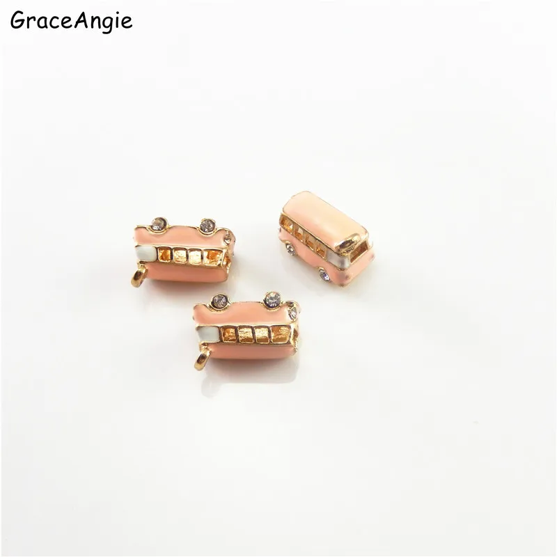 Graceangie 2 шт. школьный автобус Стиль эмаль браслет Цепочки и ожерелья подвеска Для