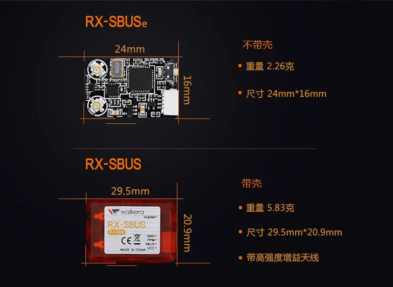 Walkera RX-SBUS 2,4G 12CH PPM выход SBUS Мини приемник для Devo 7/F7/F10/F12E радиоуправляемая модель FPV гоночный Дрон Квадрокоптер