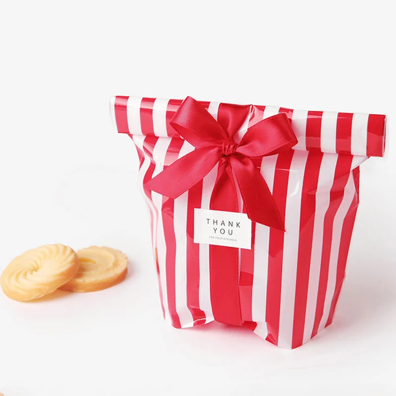 Пластиковая упаковка для выпечки конфет и печенья 20 шт. подарочные пакеты