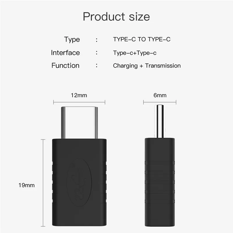Адаптер type C USB C Мужской и Женский конвертер USB-C type-C зарядка с синхронизацией данных Удлинительный Кабель-адаптер для телефона планшета