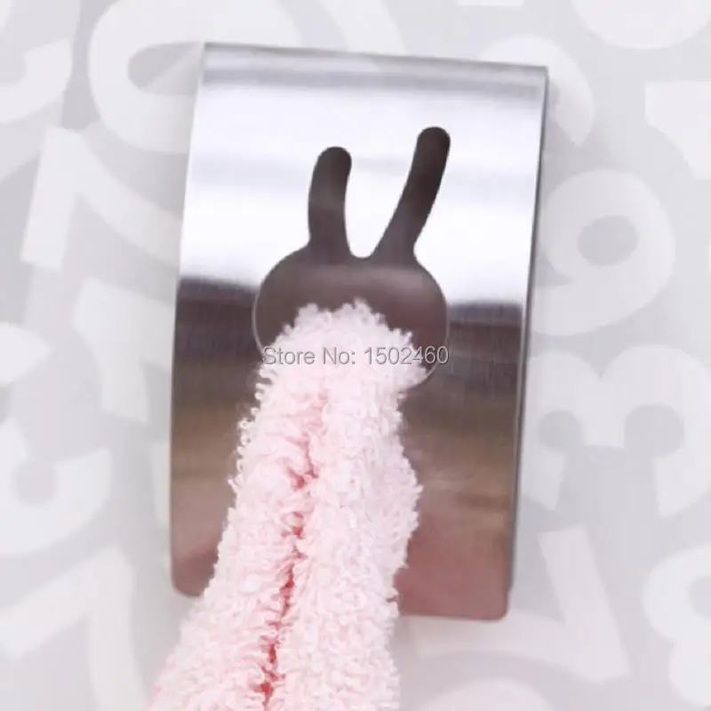 1 шт. нержавеющая сталь карты кролик форма полотенце перчатки крючки |