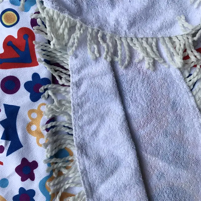 Пляжное полотенце из микрофибры материал Happy Sunshine Богемия Индия Мандала одеяло
