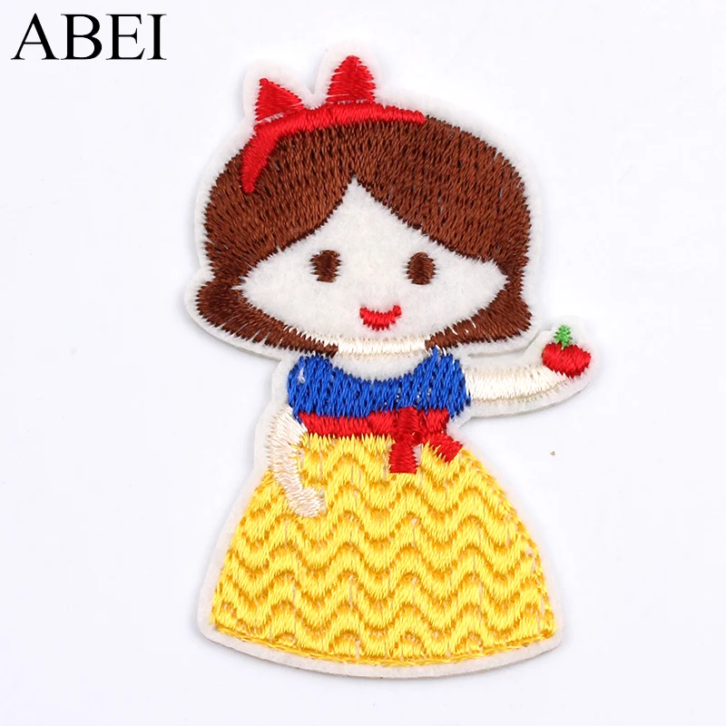 10 шт./лот нашивки для маленьких девочек с героями мультфильмов наклейки утюгом