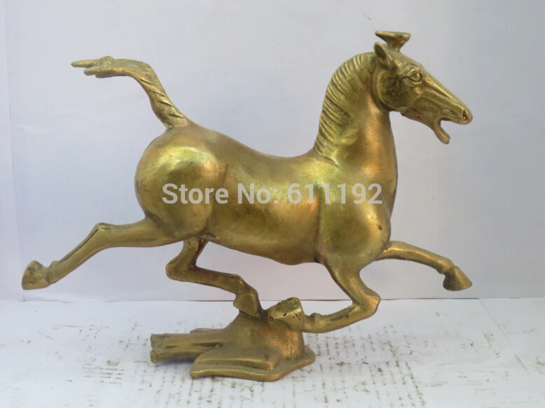 Фэншуй украшение интерьера статуя лошади металлические поделки старинная