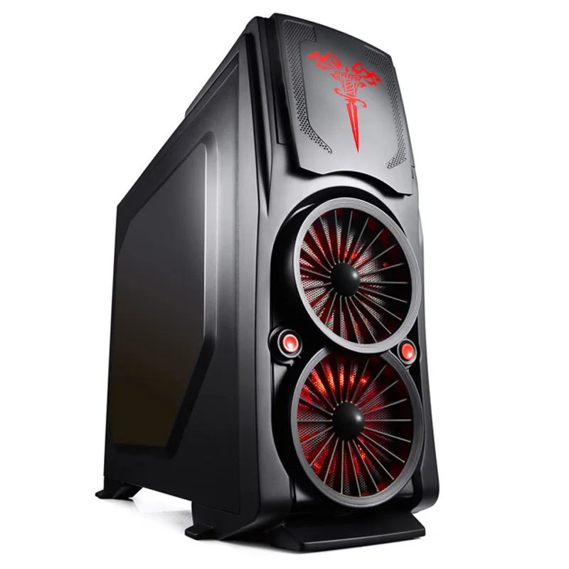 Чехол для игрового компьютера с вентилятором 120 мм * 5 7 слотами PCI USB3.0 бесплатными