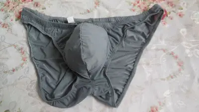 Мужские сексуальные крутые шелковые трусы нижнее белье с большим пеннисовым