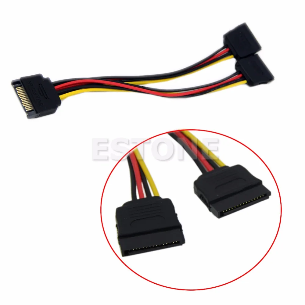 Tablet 20cm SATA Power T/Y сплиттер удлинитель адаптер 01 # sata к usb|Компьютерные кабели и
