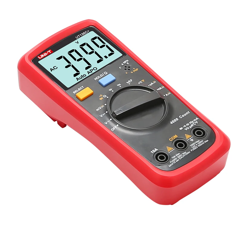 UNI-T UT136C+ Digital Multimeter 1000V 10A Auto Power Off AC DC Voltage Current Ohm Diode Meter Temperature Test | Инструменты