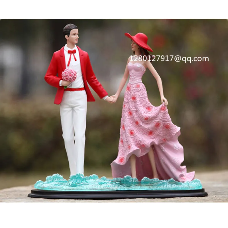 Love You Forever Creative Wedding Home Fashion Decoration Art Craft Resin Action Figure Collectible Model Toy Q194 | Игрушки и хобби