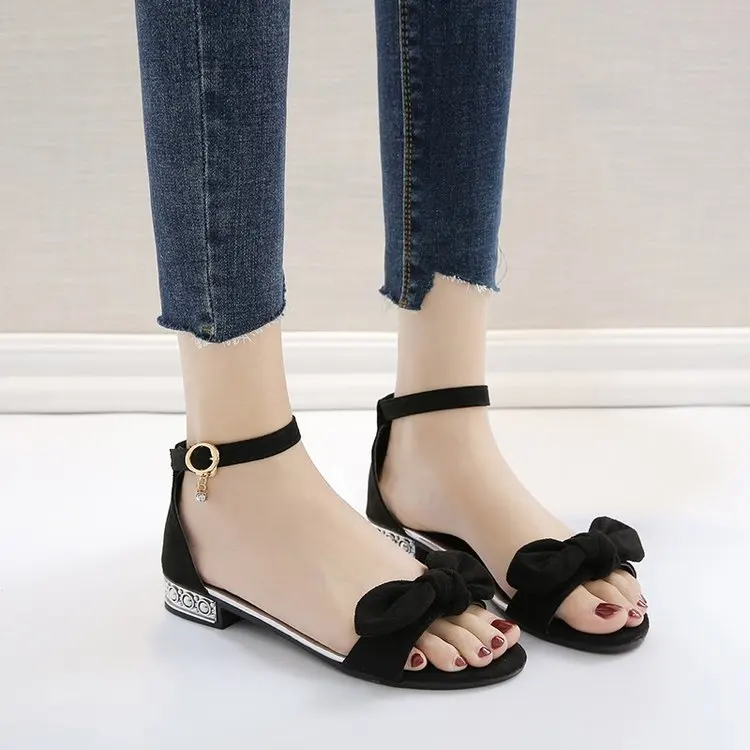 Новейшая модель модные элегантные женские повседневные Босоножки с открытым