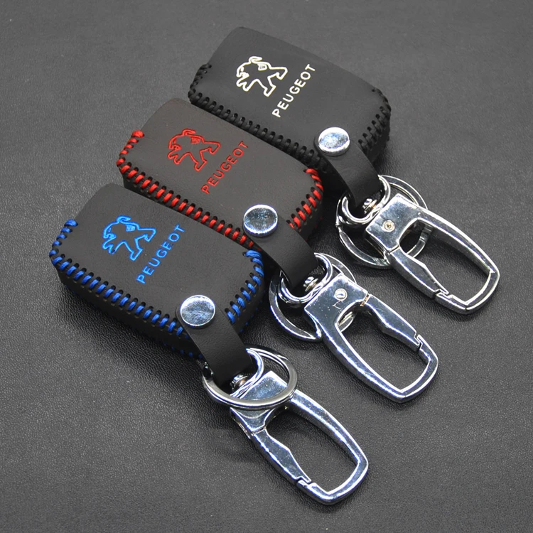 Car key cover car case Suitable for Dongfeng Peugeot folding three-key automobile remote controller | Автомобили и мотоциклы