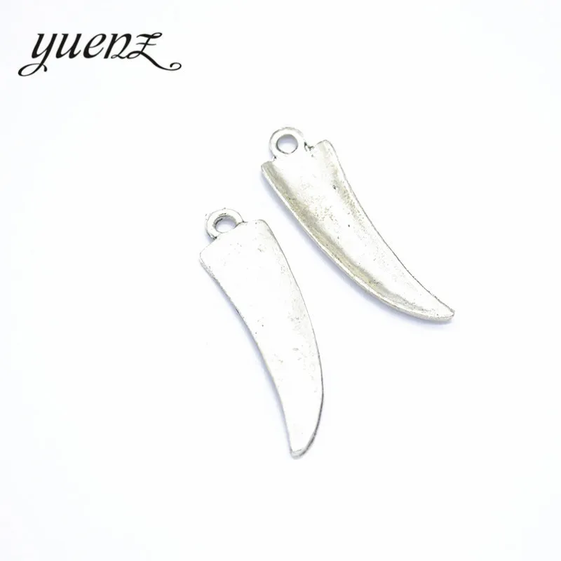 YuenZ 10pcs Antique silver color Horn Charms Pendant jewelry findings for DIY Fit Bracelet&ampNecklace Accessories Zinc Alloy D9194 |