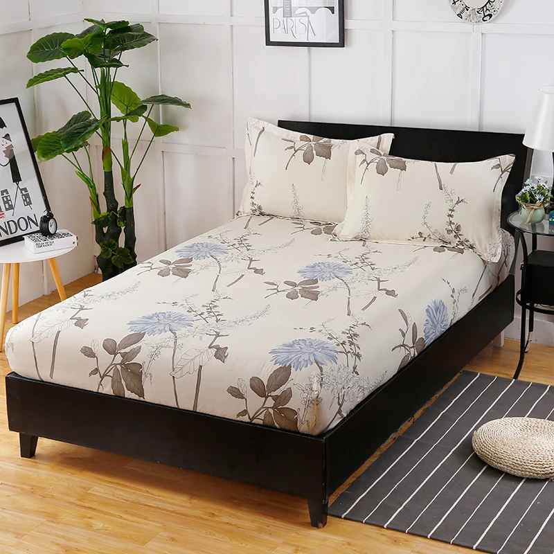 Китайский пасторальный стиль коричневый с большими принтами хлопок модный