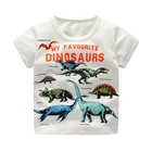 SAILEROAD 2-8лет мультфильм динозавр принт мальчики шорты футболка на лето новый младенец дети мальчики девочки верхняя одежда одежда хлопок