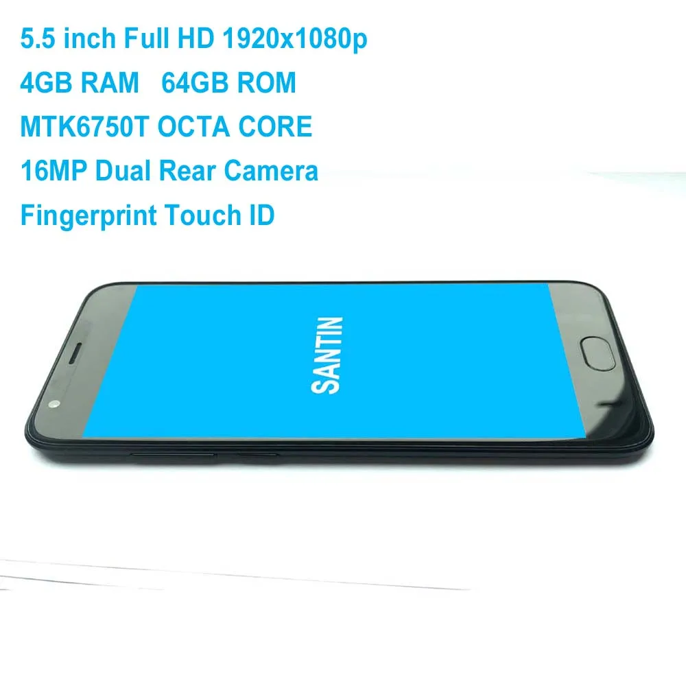 4 ГБ ОЗУ 64 Гб ПЗУ SANTIN acedais aced 1 0 Android телефон 5 дюймов Full HD четыре ядра мобильный 4G LTE